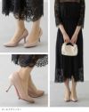 menue（メヌエ） 8cmヒール ポインテッドトゥパンプス