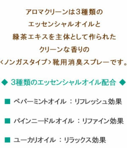 ノンガスタイプの靴用消臭スプレー