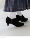 menue（メヌエ） バイカラー サイドゴア ブーティ 5cmヒール