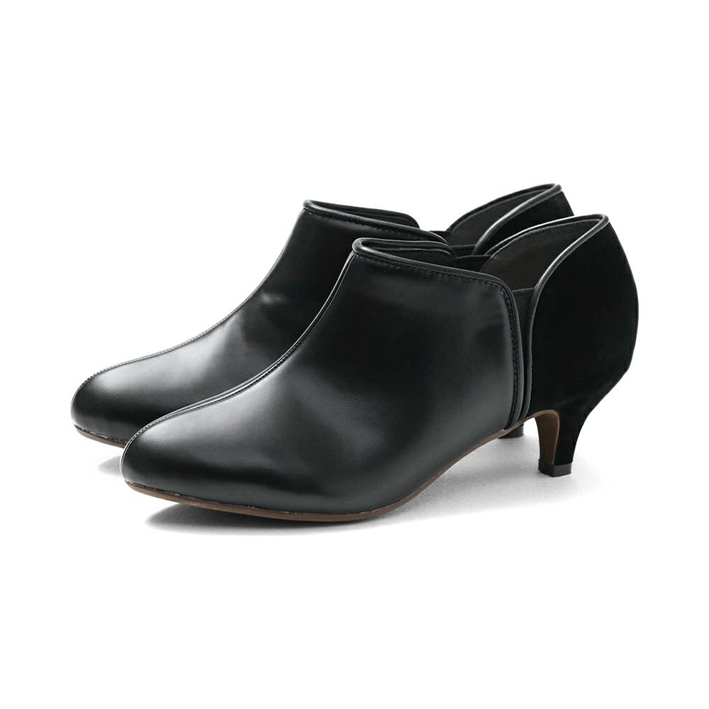 menue（メヌエ） バイカラー サイドゴア ブーティ 5cmヒール