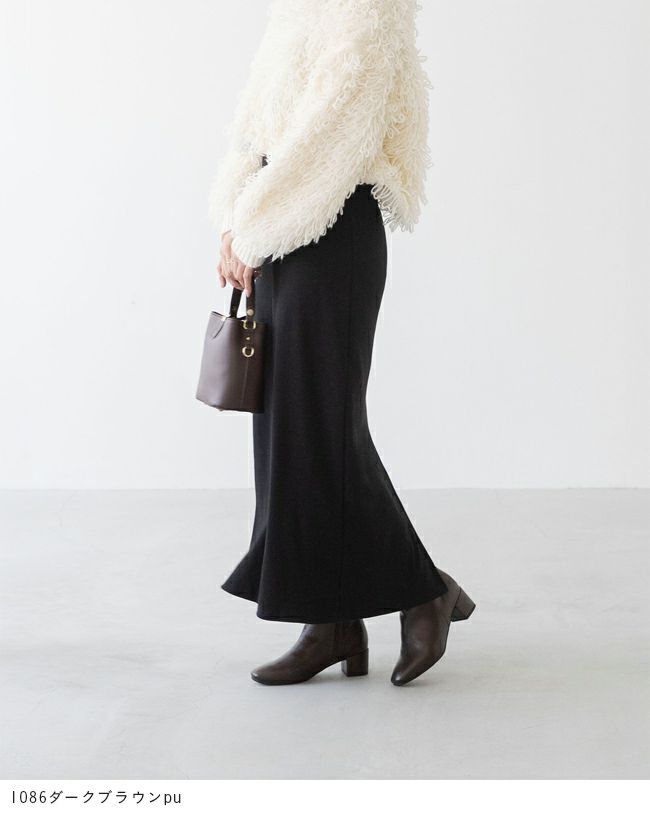 menue (メヌエ) スクエアトゥ ショートブーツ