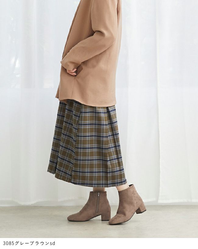 menue (メヌエ) スクエアトゥ ショートブーツ