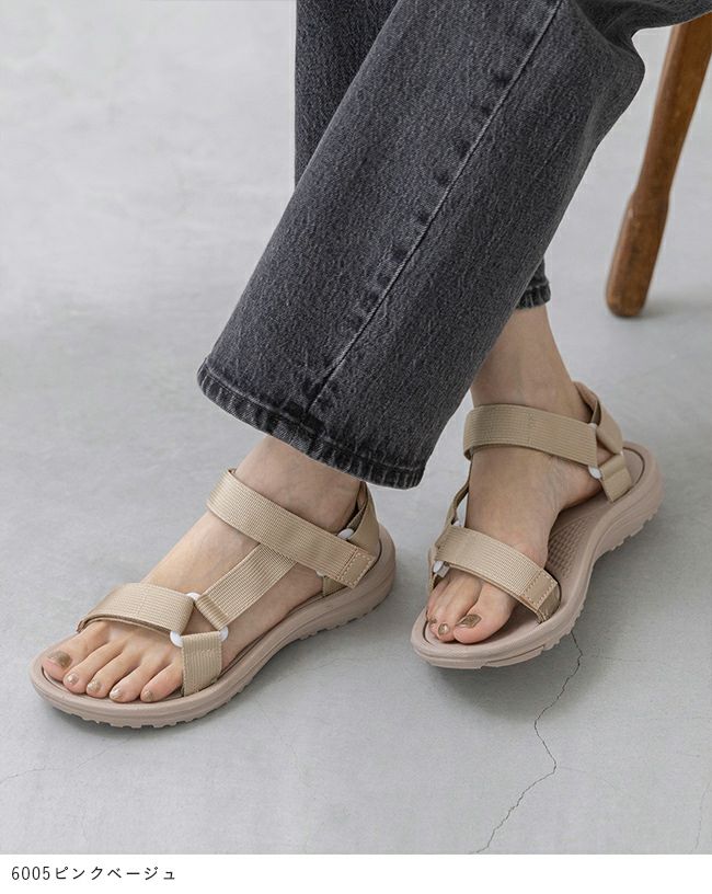 menue (メヌエ) ベルクロ スポーツサンダル