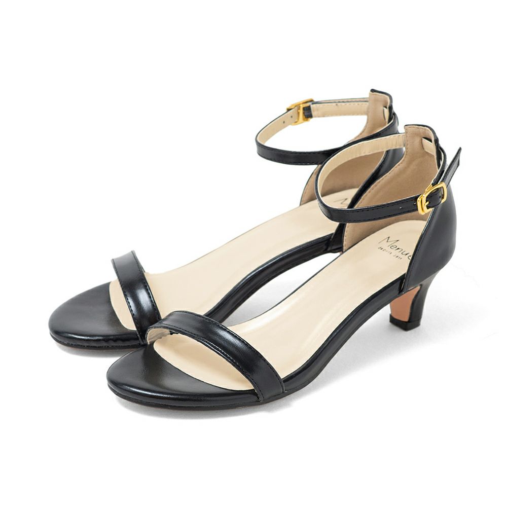 menue (メヌエ) アンクルストラップ 5cmヒール サンダル