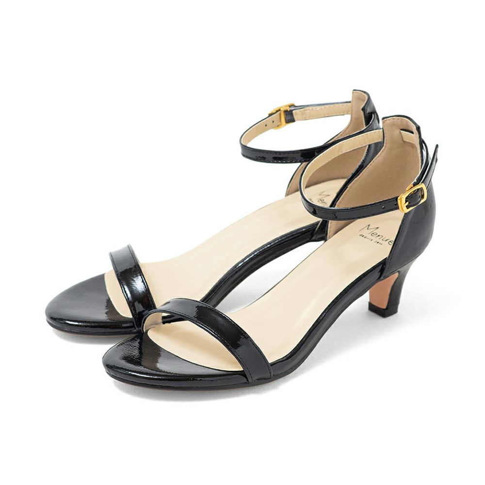 menue (メヌエ) アンクルストラップ 5cmヒール サンダル