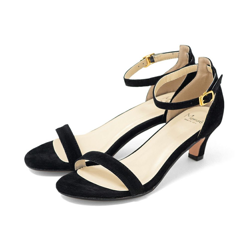 menue (メヌエ) アンクルストラップ 5cmヒール サンダル