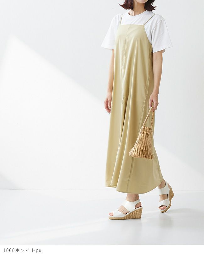 menue（メヌエ） ゴムストラップ 7cmヒール ジュートサンダル