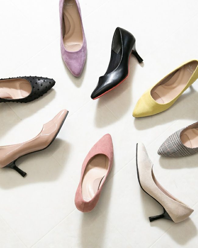 menue（メヌエ） ふわっふわの履き心地 ポインテッドトゥ パンプス