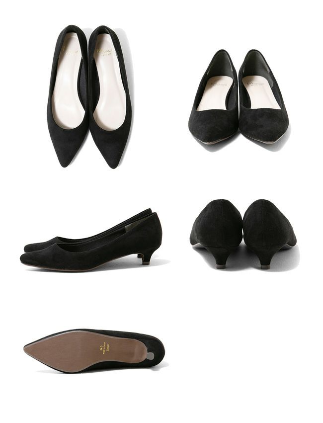 menue（メヌエ） ポインテッドトゥ 3cmヒール パンプス