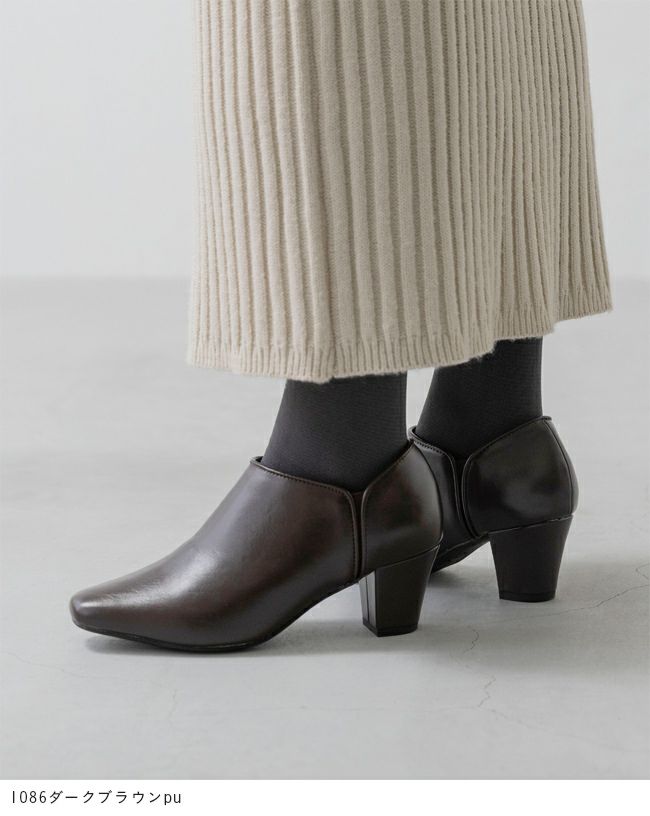 menue (メヌエ) サイドゴア スクエアトゥ ブーティ