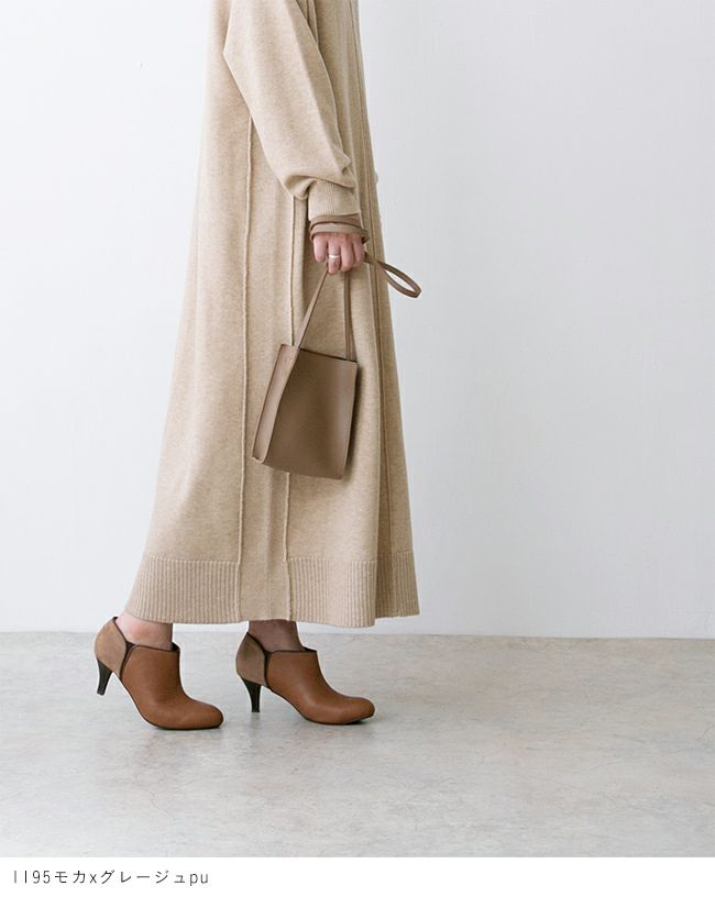 menue（メヌエ） バイカラーサイドゴアブーティ