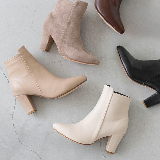 menue（メヌエ） ポインテッドトゥショートブーツ