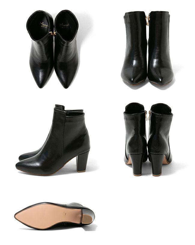 menue（メヌエ） ポインテッドトゥショートブーツ