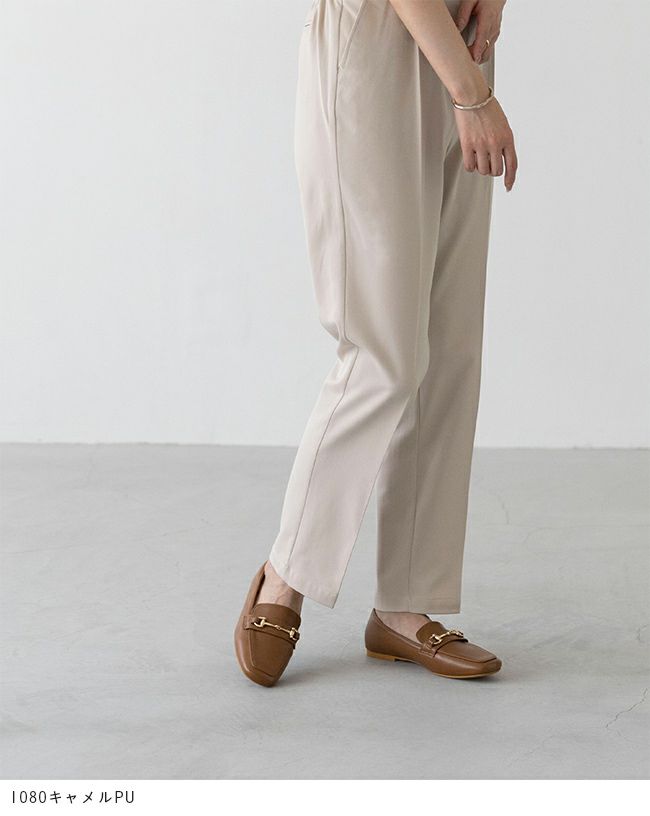 menue (メヌエ) スクエアトゥビットローファー