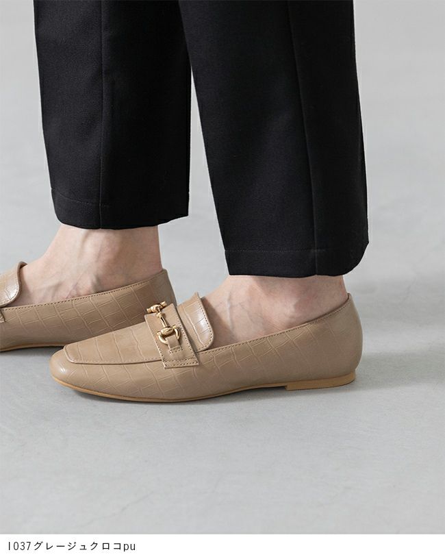 menue (メヌエ) スクエアトゥビットローファー