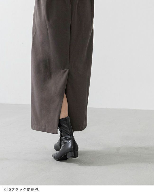 menue (メヌエ) スクエアトゥストレッチブーツ