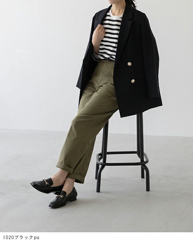 menue (メヌエ) スクエアトゥビットローファー