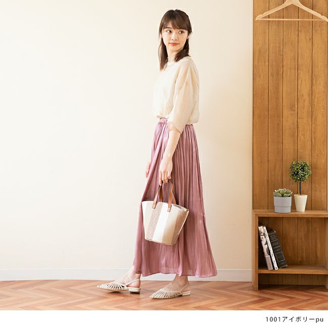 menue（メヌエ） シースルーバックストラップパンプス