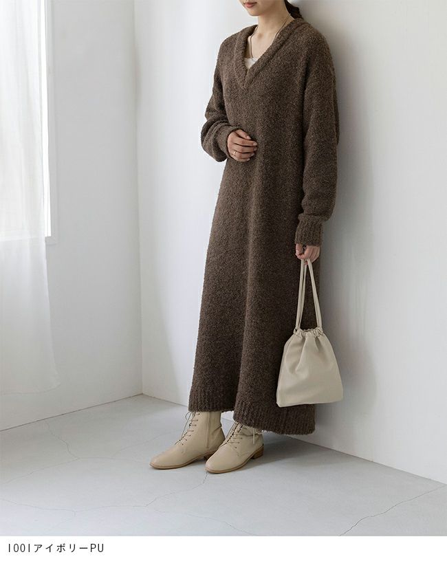 menue（メヌエ） レースアップ ミドルブーツ