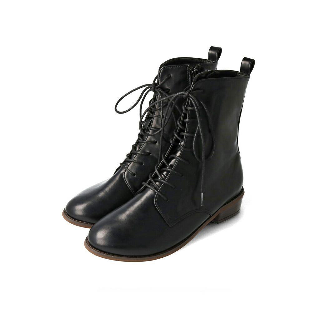menue（メヌエ） レースアップ ミドルブーツ