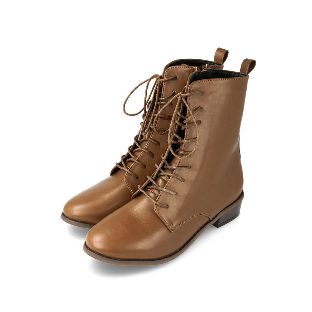 menue（メヌエ） レースアップ ミドルブーツ