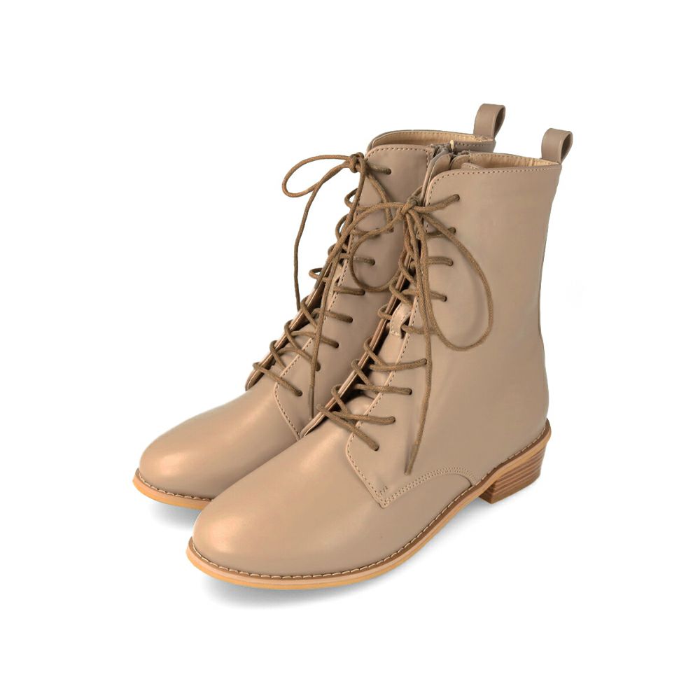 menue（メヌエ） レースアップ ミドルブーツ