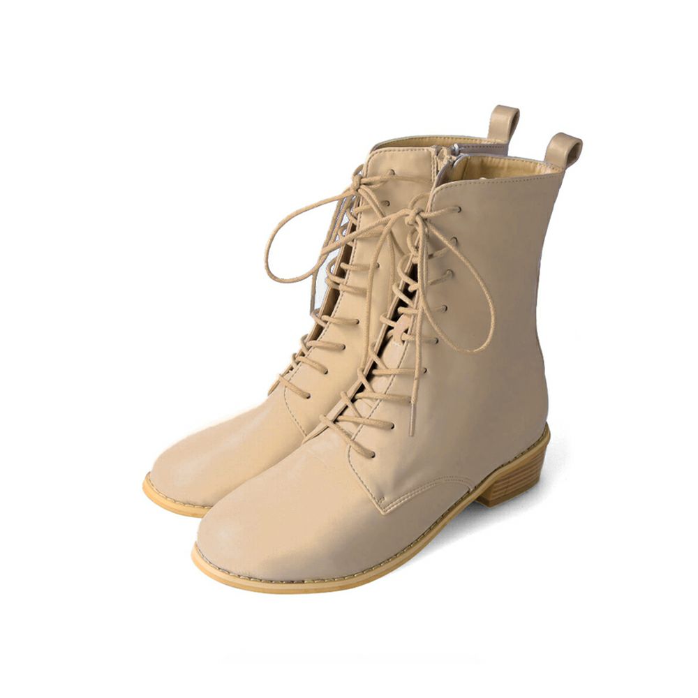 menue（メヌエ） レースアップ ミドルブーツ