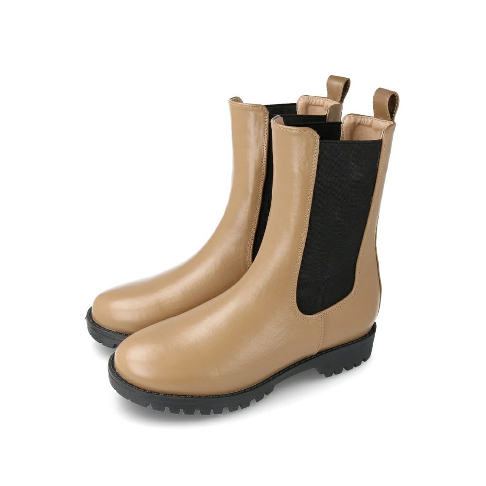 menue (メヌエ) ボリュームヒールサイドゴアブーツ