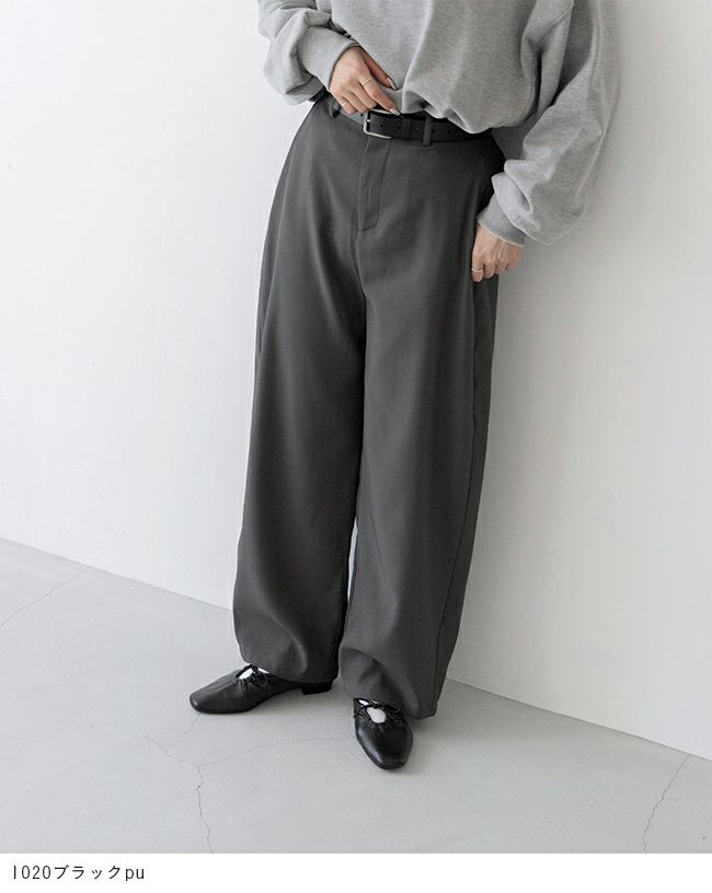 menue(メヌエ) リボンギャザーフラットシューズ