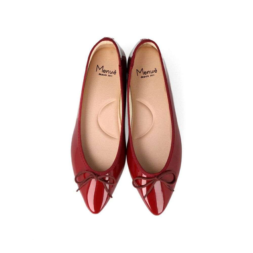 menue (メヌエ) ふわカル ポインテッドトゥ バレエシューズ