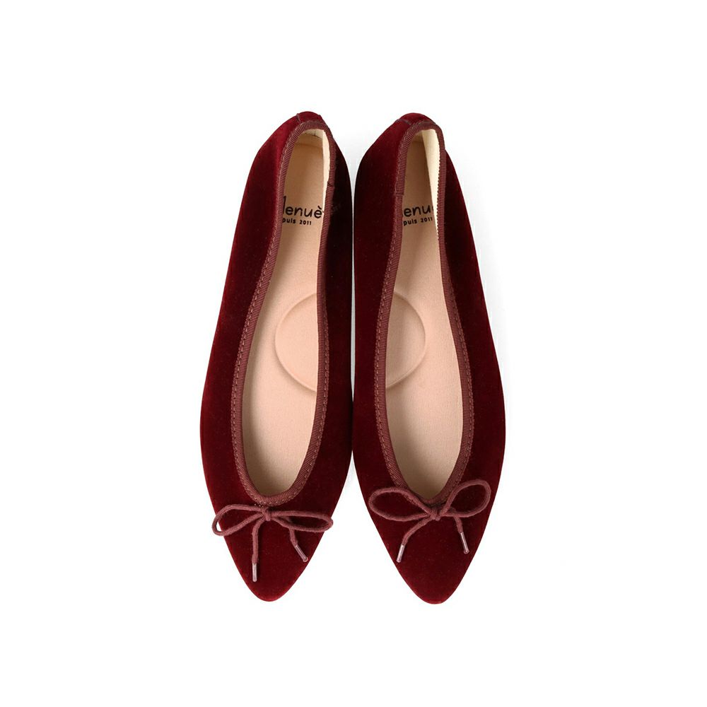 menue (メヌエ) ふわカル ポインテッドトゥ バレエシューズ