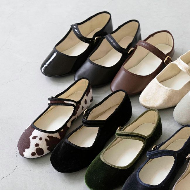 menue (メヌエ) ふわカル ストラップ カンフーバレエシューズ