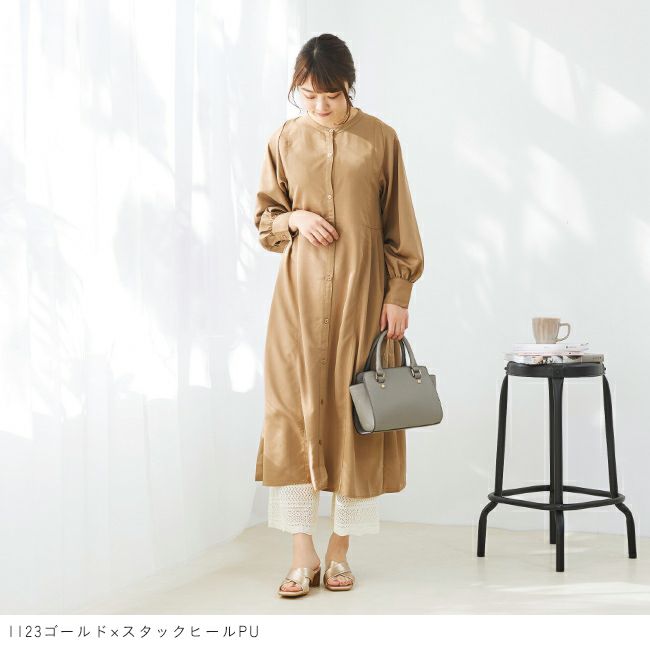 menue (メヌエ) スクエアトゥクロスミュールサンダル