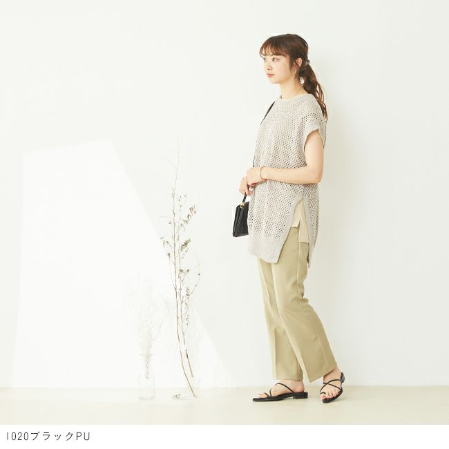 menue (メヌエ) ポインテッドトゥストラップサンダル