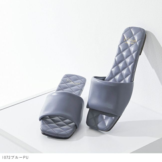 menue (メヌエ) キルティングフラットヒールサンダル