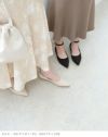 menue (メヌエ) エアスイート アンクルストラップ フラットパンプス