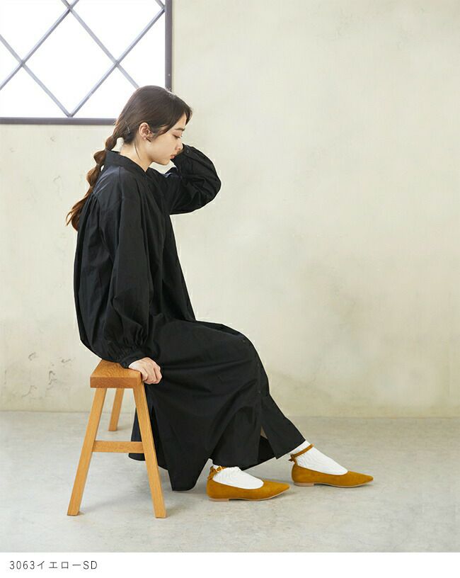 menue (メヌエ) エアスイート アンクルストラップ フラットパンプス