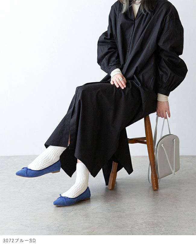 menue（メヌエ） ポインテッドトゥ バレエシューズ