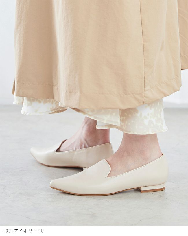 menue (メヌエ) ポインテッドトゥ オペラシューズ