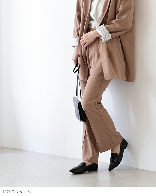 menue (メヌエ) ポインテッドトゥ オペラシューズ