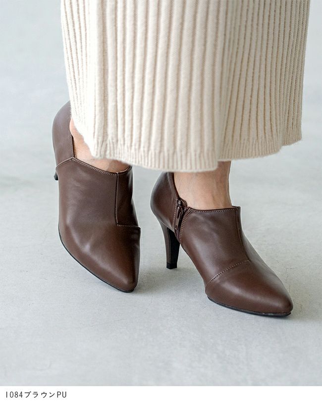 menue (メヌエ) ハイヒール Vカットブーティ