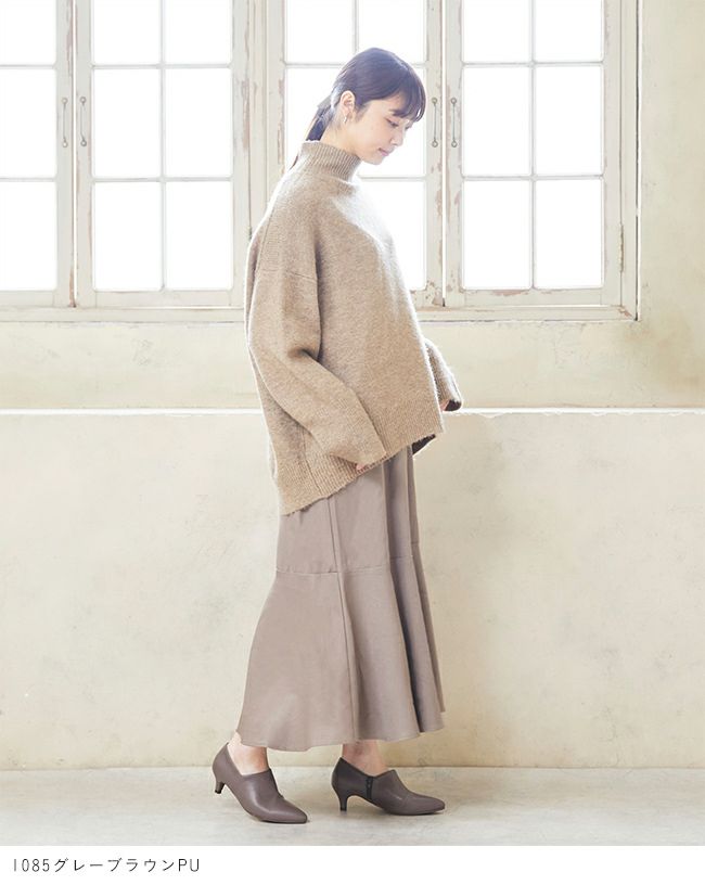 menue (メヌエ) 5cmヒール Vカットブーティ