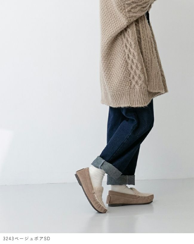 mooimooi (モーイモーイ) 撥水 シンプルファーモカシン