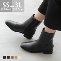 menue (メヌエ) スクエアトゥショートブーツ