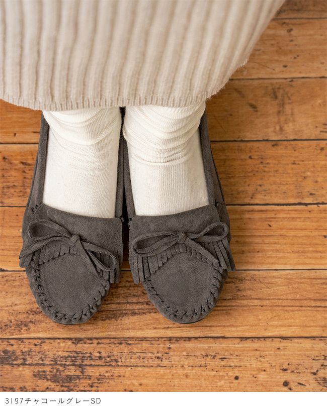 mooimooi (モーイモーイ) 定番フリンジモカシン