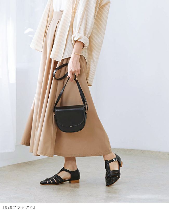 menue (メヌエ) ポインテッドトゥグルカサンダル