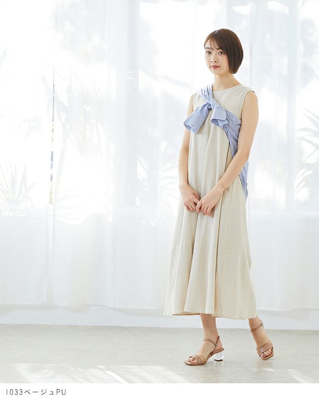 menue (メヌエ) クリアヒールストラップサンダル