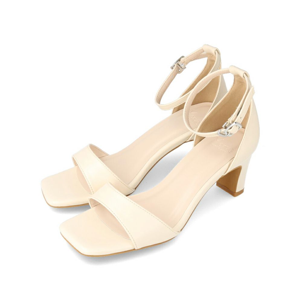 menue (メヌエ) アンクルストラップ 6cmヒール サンダル