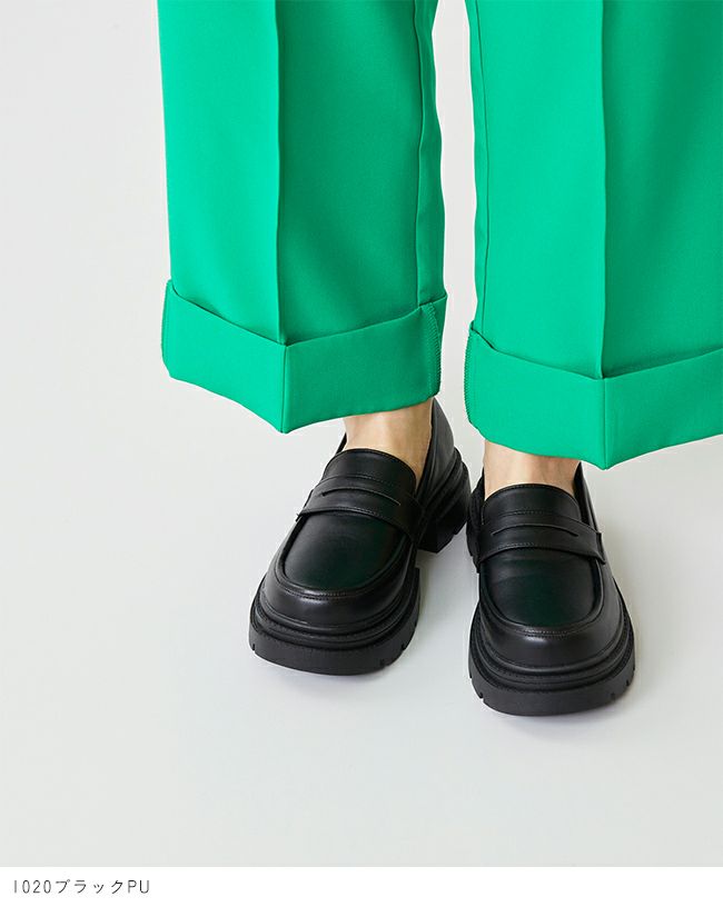 未使用級　MARW　マルゥ　アローズ　23.5　ローファー　トラックソール　厚底 MARW UNITED ARROWS＋ODETTE E ODILE＞ローファー