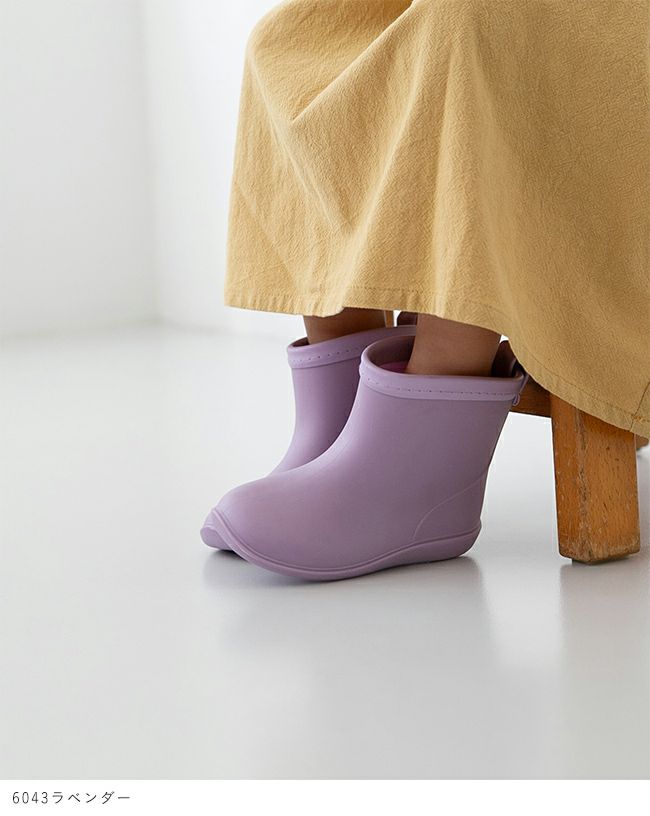 menue (メヌエ) ニュアンスカラー ベビーレインブーツ